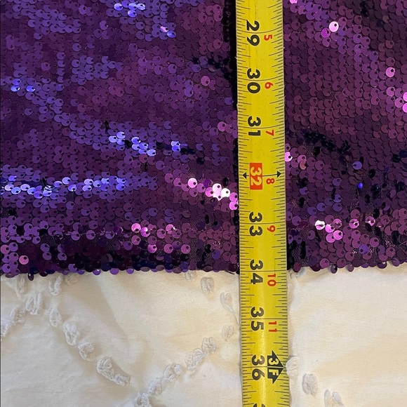 Allegra K Shimmering Purple Sequin dress nwt XL - Picture 9 of 12